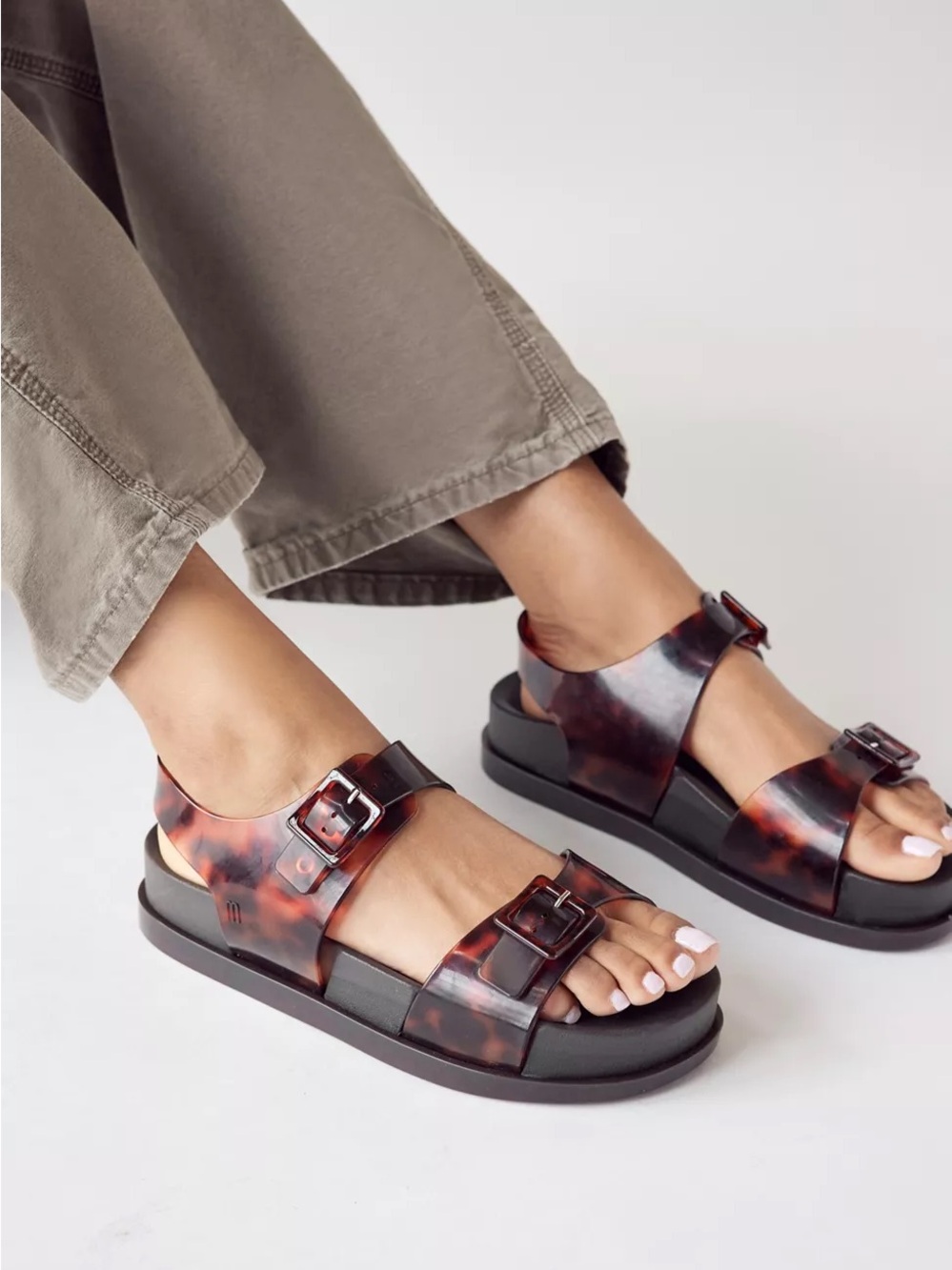 Melissa Tortoiseshell Platform Sandals